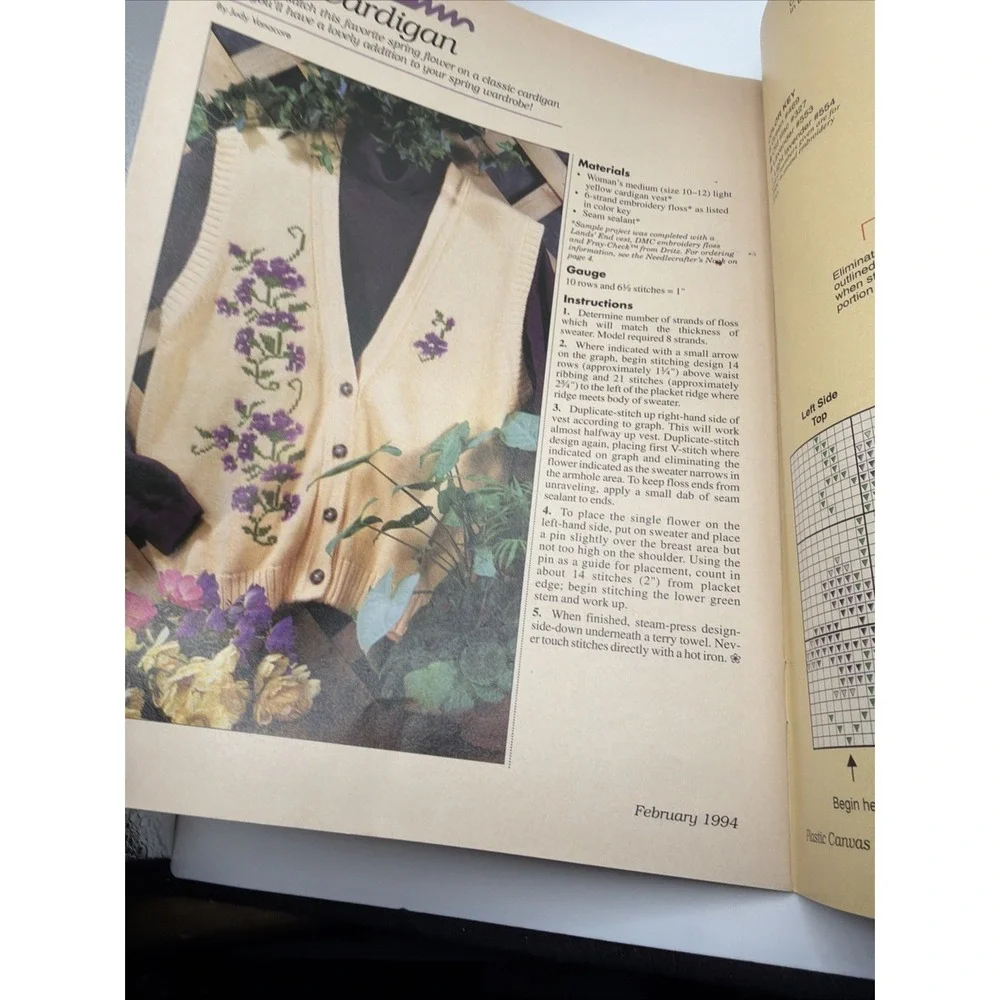 Vintage 1994 Plastic Canvas Crafts Magazine Complete‎ Year February-December